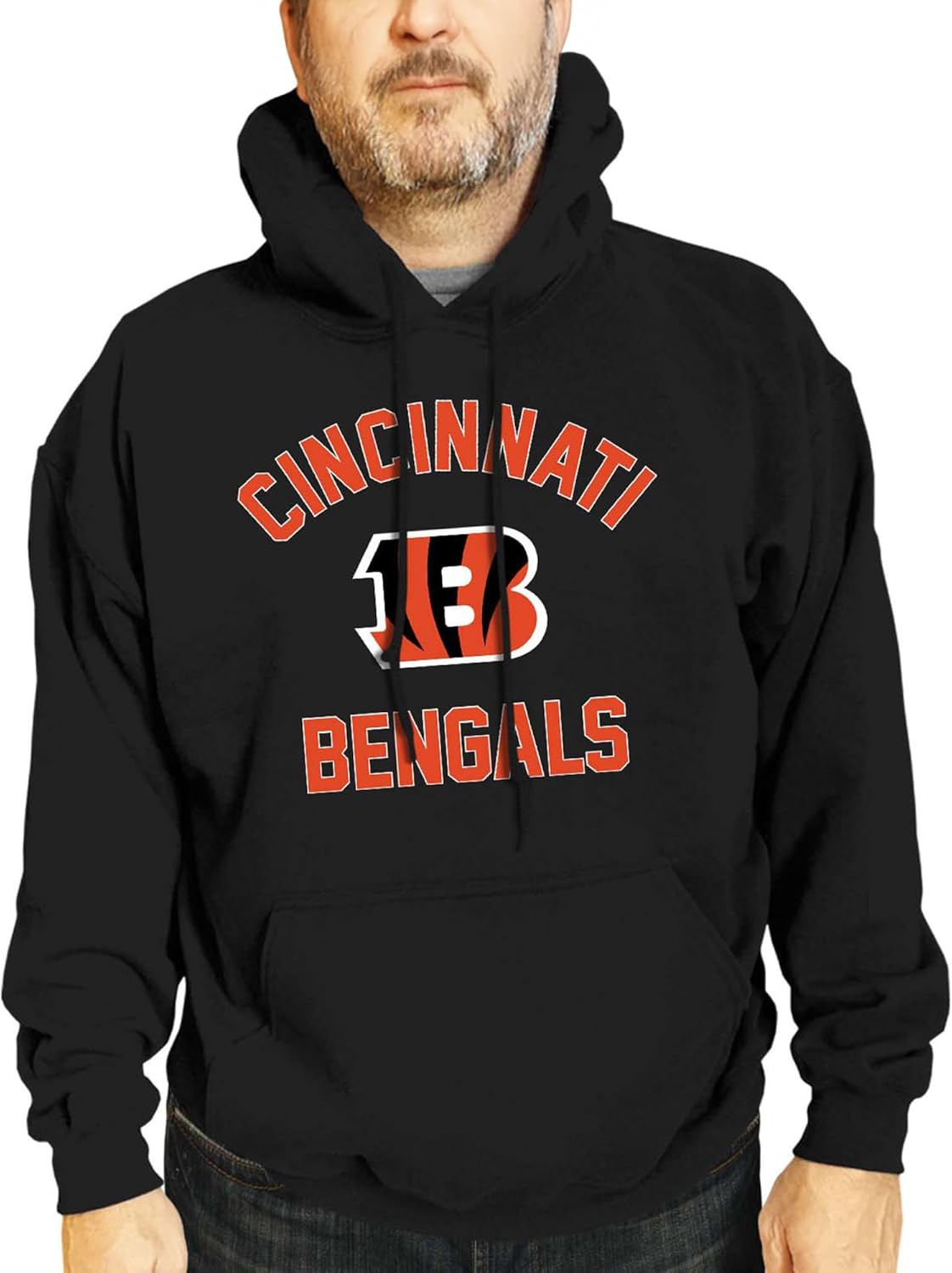 Team Fan Apparel NFL Adult Gameday Hooded Sweatshirt - Poly Fleece Cotton Blend - Stay Warm and Represent Your Team in Style