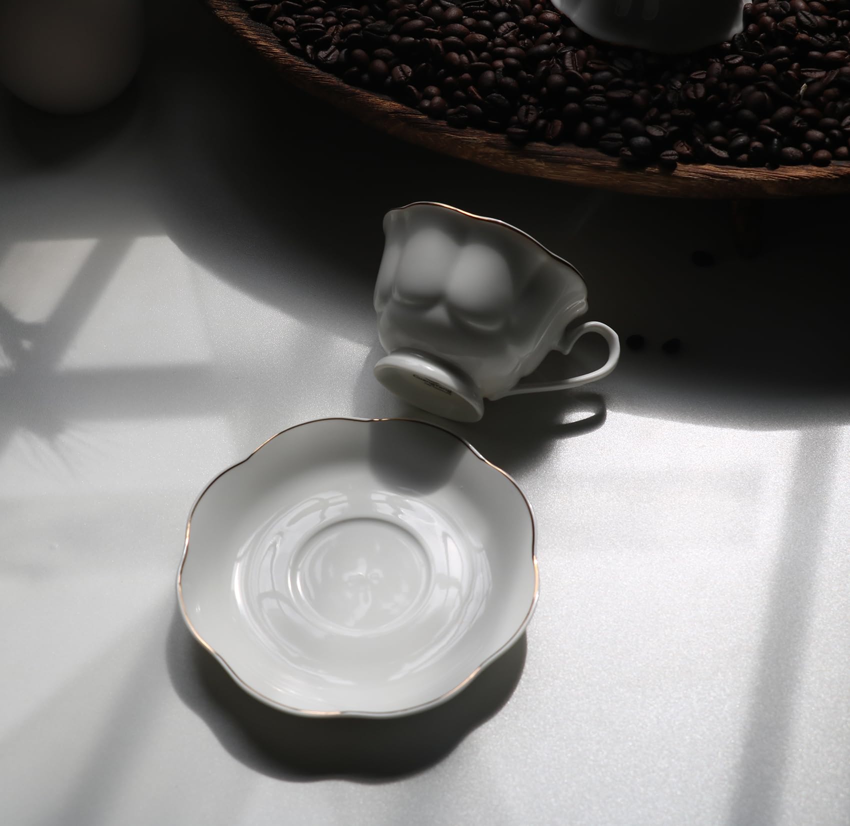 Amazon | Guangyang 12ピース ティーカップセット ファイン磁器 6