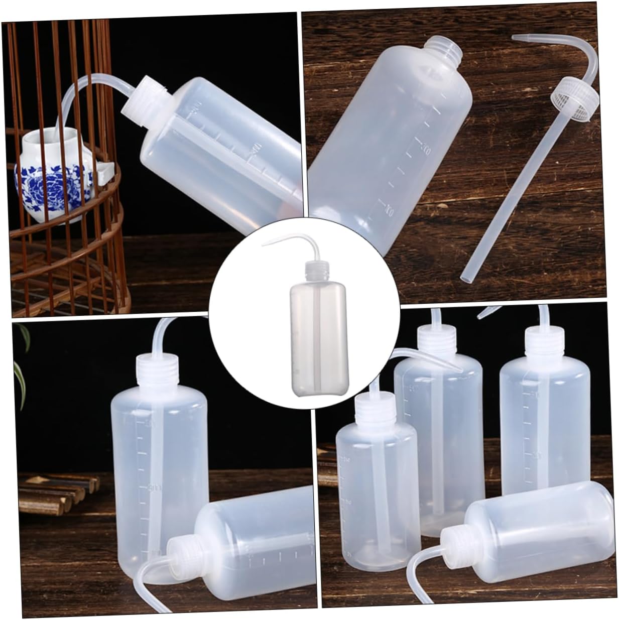 balacoo 4pcs Plastic Water Bottle for Bird Cages Water Dispenser for Parrots Canaries and More Safe Easy to Use Capacity Bird Watering Supply
