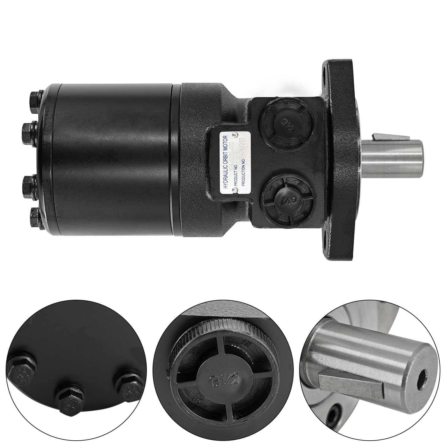 Blrack 103-1032-012 103-1032 Hydraulic Motor Compatible with Eaton Char-Lynn S Series 1031032 1031032012
