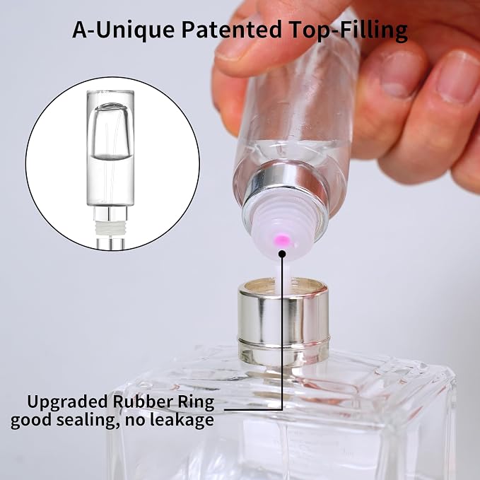 Perfume atomizador recargable 10 ml vidrio MUB miniatura 7