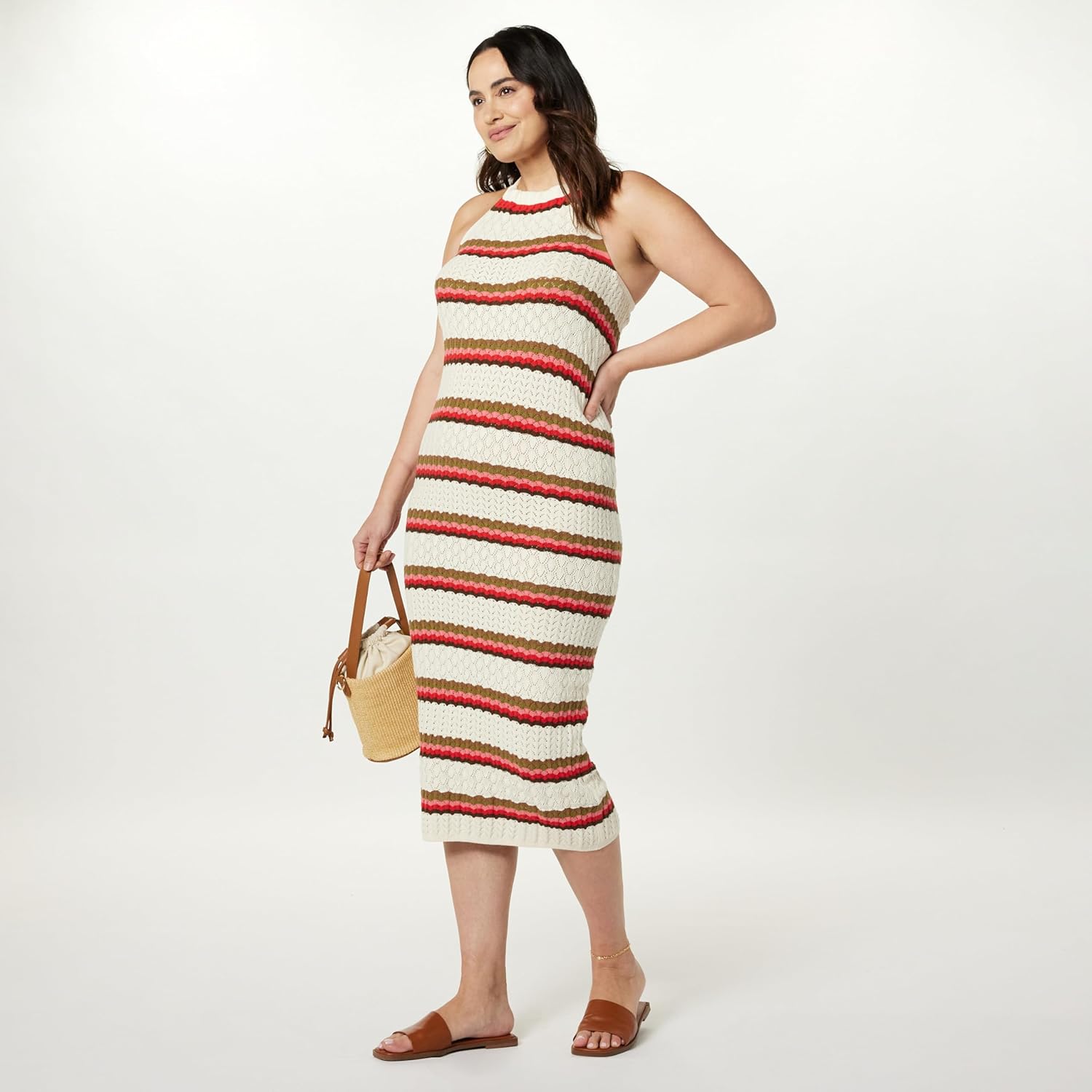 The Drop Womens Jayla Sleeveless Crochet Midi Dress - Image 7