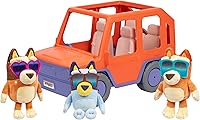 Vista 6 de Bluey Big Heeler 4WD Gran Coche de Juguete, Coche de Juguete Interactivo y Personalizable para Niños Pequeños con Capó de Almacenamiento, Coches