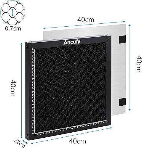 Miniatura 5 de Mesa de trabajo de panal de abeja de 15.748 x 15.748 x 0.866 in (15.75 x 15.75 x 0.87 pulgadas), cama láser de panal de abeja para máquina de corte