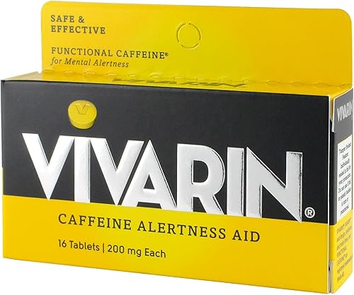 Miniatura 7 de Vivarin, Pastillas de cafeína, 200 mg de cafeína en cada tableta, de forma segura y efectiva te ayuda a mantenerte despierto, ayuda de alerta,