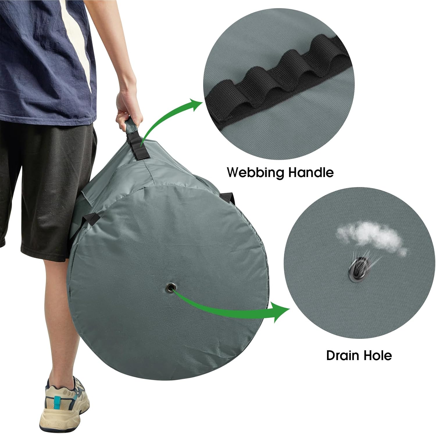 G4Free Extra Large Mesh Ball Carry Bag for Soccer, Basketball, Football, Volleyball, Swim - Image 6