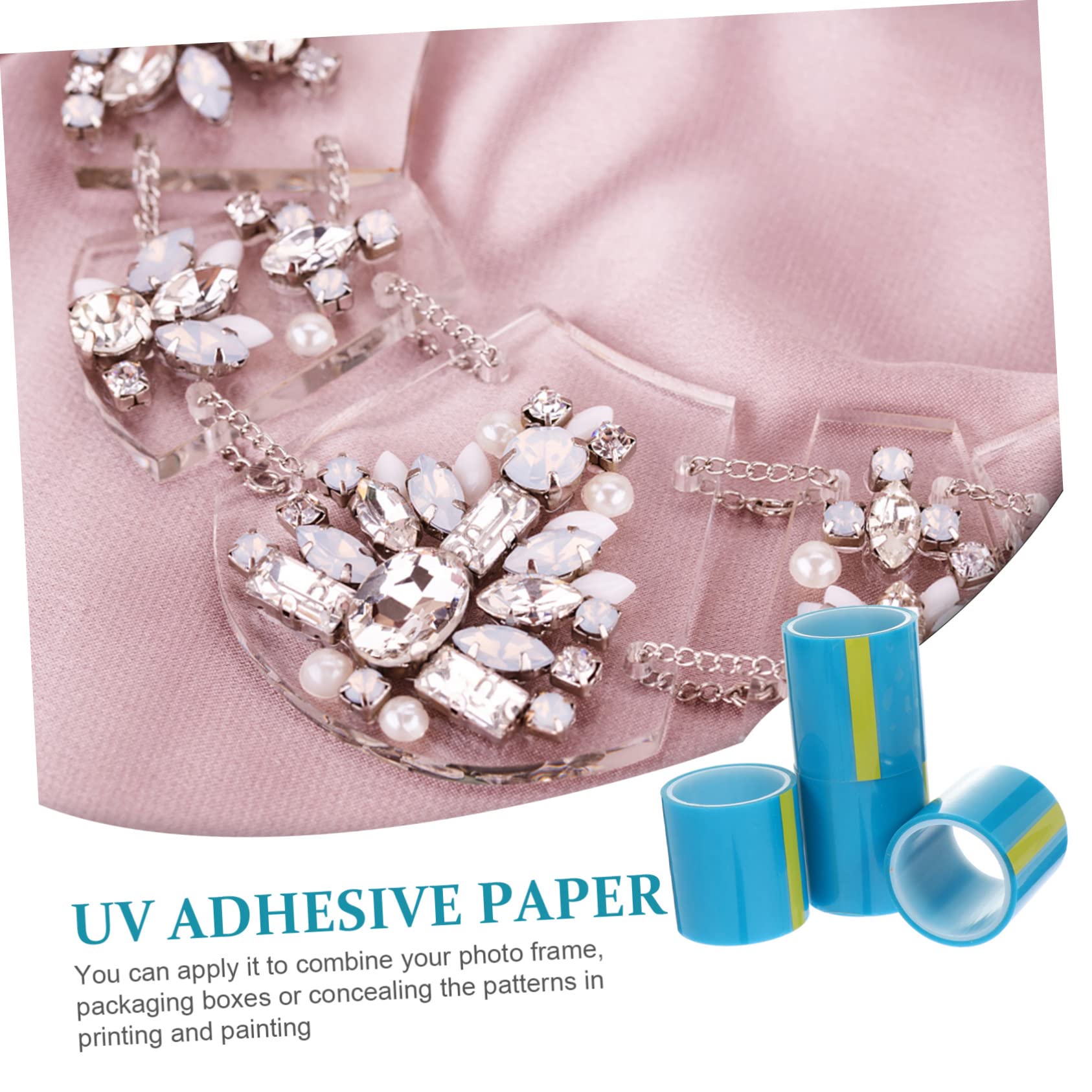 SHINEOFI 12pezzi Traceless Adhesive Tape Nastro Senza Traccia Blu Per Artigianato e Decorazioni Nastro Per Creazioni e Riparazioni Flessibili