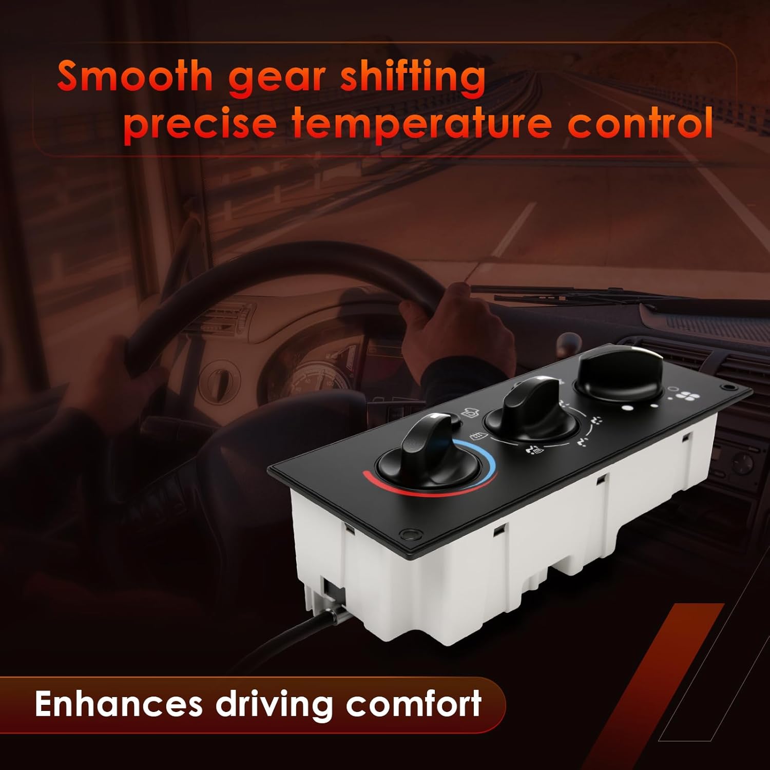 599-5511 Climate Control Module, Compatible with 2002-2006 C500 T300 T600A T800 W900, Heavy Duty A/C Plate Air Conditioning Switch Panel, Replace#: F21-1007-1, F21-1025-100