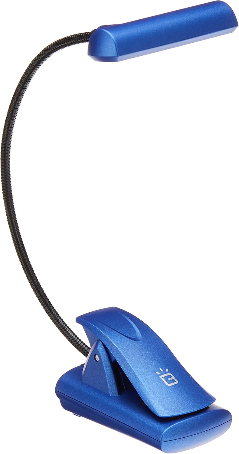 UltraBrite UBL018-RBE 8-LED Clip Anywhere Long Lasting Book Light AC/DC Blue : Tools & Home Improvement