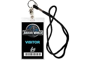 Movie Prop - Halloween Costume - Laminated Visitor Badge for Jurassic World