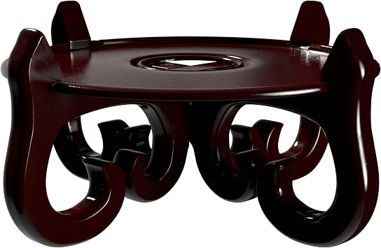 Red Lantern Cross Fishbowl Stand - Size 8.5 in. Base Diameter
