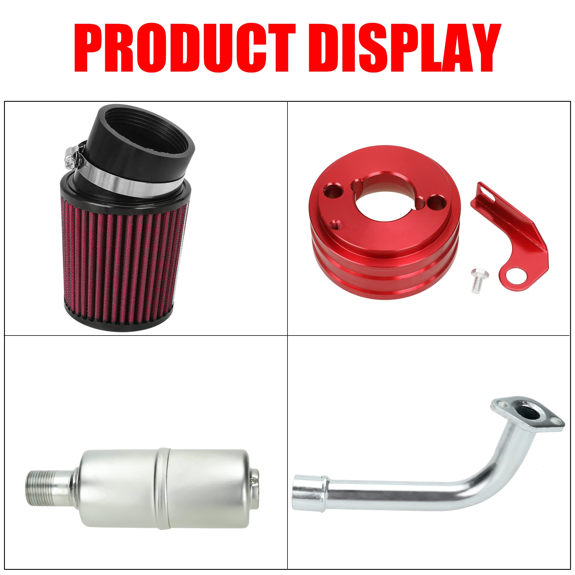 Air Filter Adapter Kit Fit Predator 212cc GX160 GX200 6.5 HP Go - Foto 4