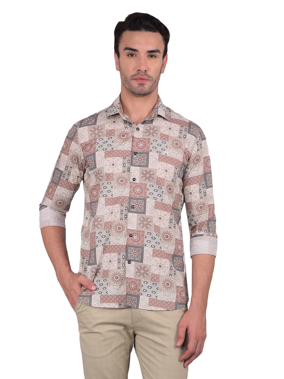 Crimsoune Club Men's Multi-Color Printed Shirt-picture-14