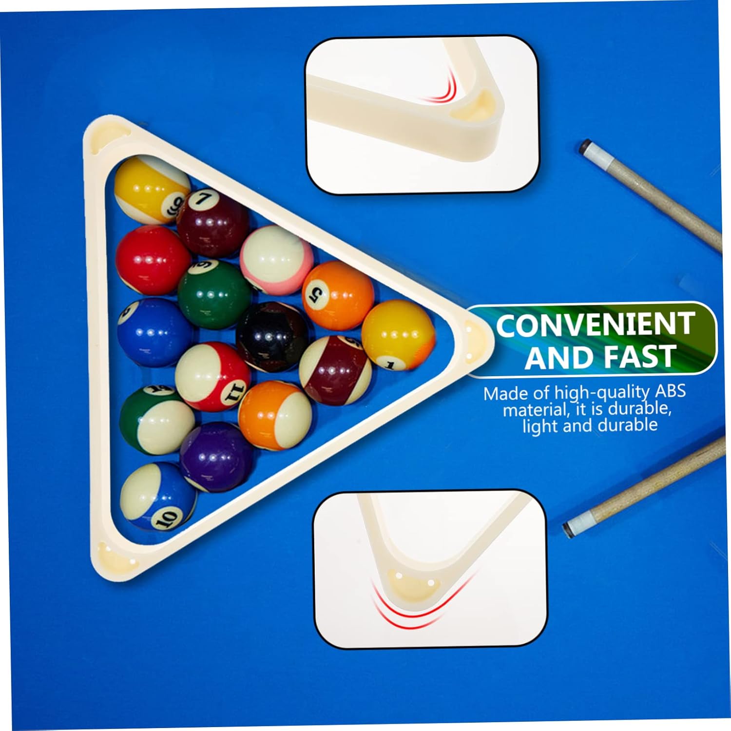 POPETPOP Billiard Tripod Billiards Balls Rack Pool Triangle Pool Table Felt Pool Cue Air Hockey Table Billiard