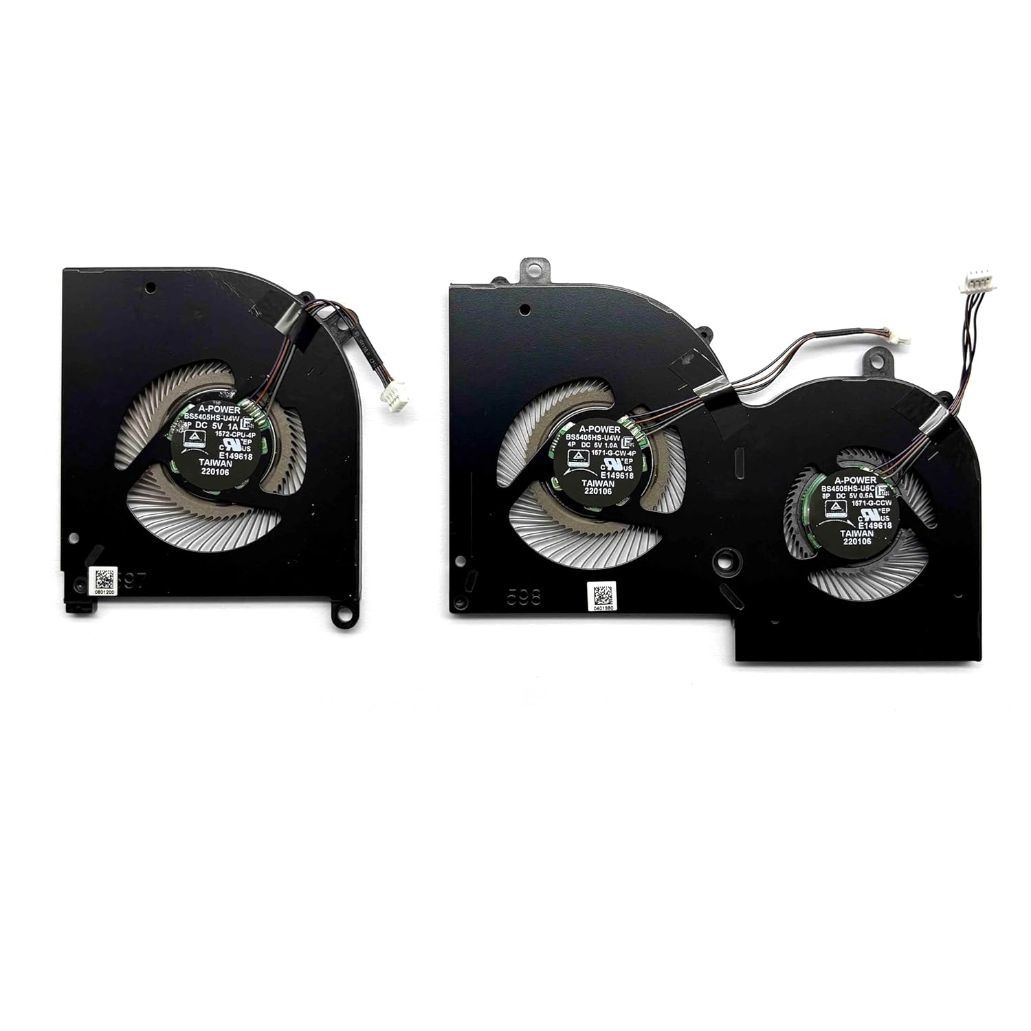 BestParts New CPU+GPU Cooling Fan Replacement for MSI Creator Z16 - A12U (12th Gen Intel Processor Version), Model Number: MS-1572, Creator Z16 A12UET