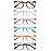 CHEERS DEVICES Reading Glasses for Women Men, Eyeglasses, Blue Light Readers for Men Women, Computer Eye Glasses, Cheaters - 6 Pair (1.5)