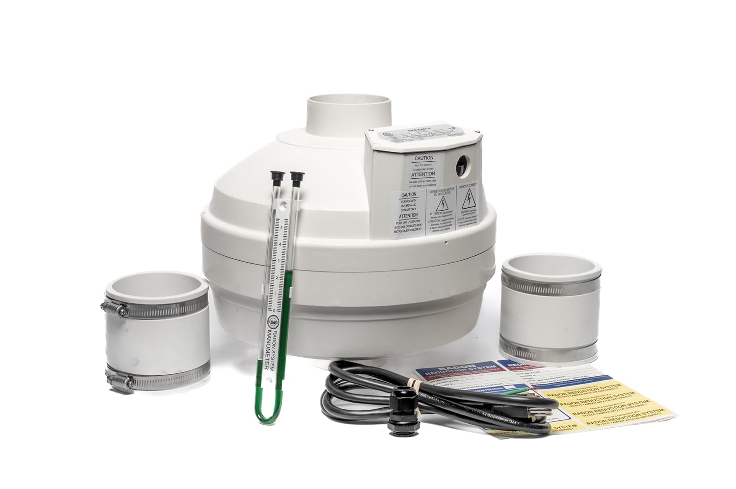 Festa AMG Eagle Radon Fan – 3“ Installation Kit - Quiet and Energy Efficient Radon Mitigation Inline Fans – High Performance 3” Duct Fan