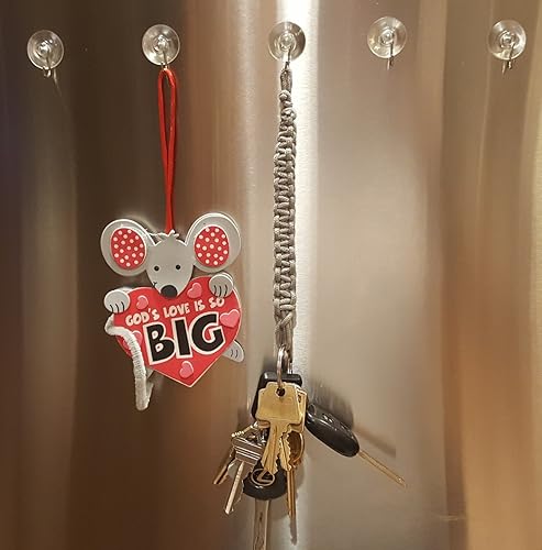 Miniatura 3 de Ventosa de plástico transparente con gancho extraíble