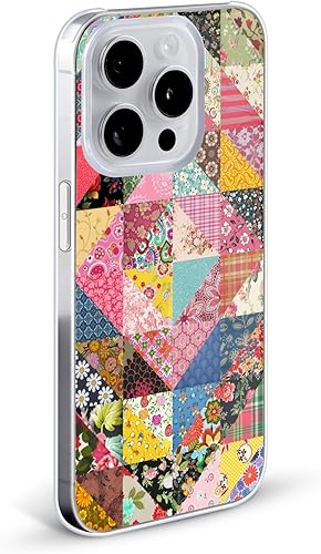 Miniatura 2 de Head Case Designs Funda rígida con licencia oficial de Rachel Caldwell con patrones de edredón compatible con Apple iPhone 13 Mini