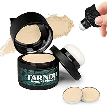 Hairline Powder, Hair Root Touch Up, Hair Color Powder, Hair Color Concealer | 24-Hour Stain-Proof, Includes 2 Replacements for Hair, Beard, Eyebrow, Thinning Hairline, Hair Loss, Light Blonde