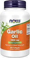 Oleo de Alho (Garlic Oil) 1500mg 250 Softgels - Now Foods
