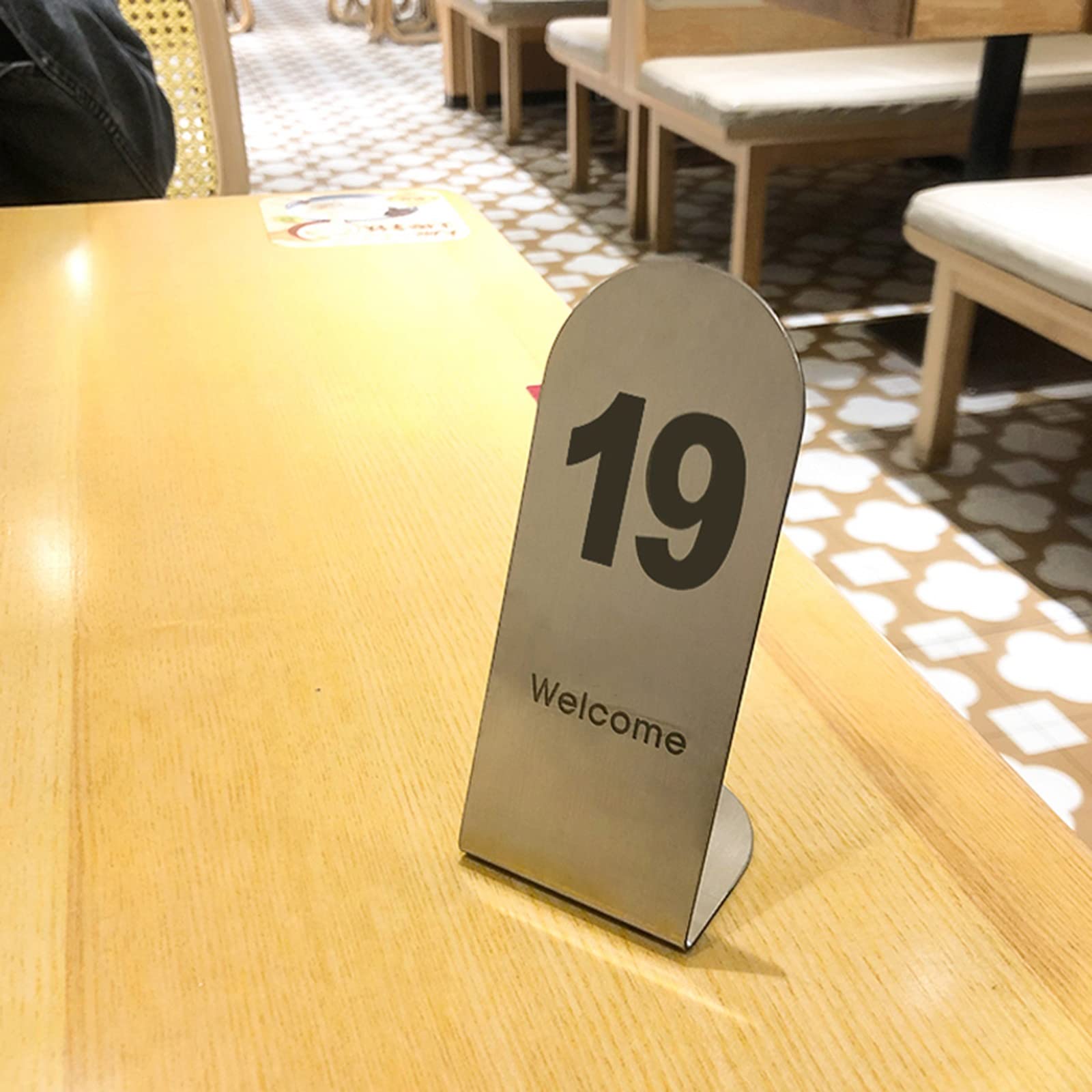 Numeri Da Tavolo In Acciaio Inox Impilabili - Da 1 A 100 - Per Ristoranti, Matrimoni E Eventi - Foto 4