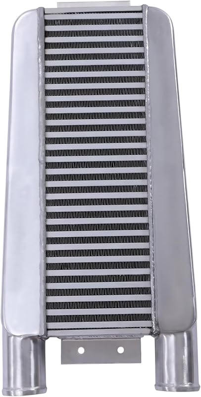 Intercooler frontal de alumínio KONKENIE com entradas e saídas de 2,5" – 1 unidade