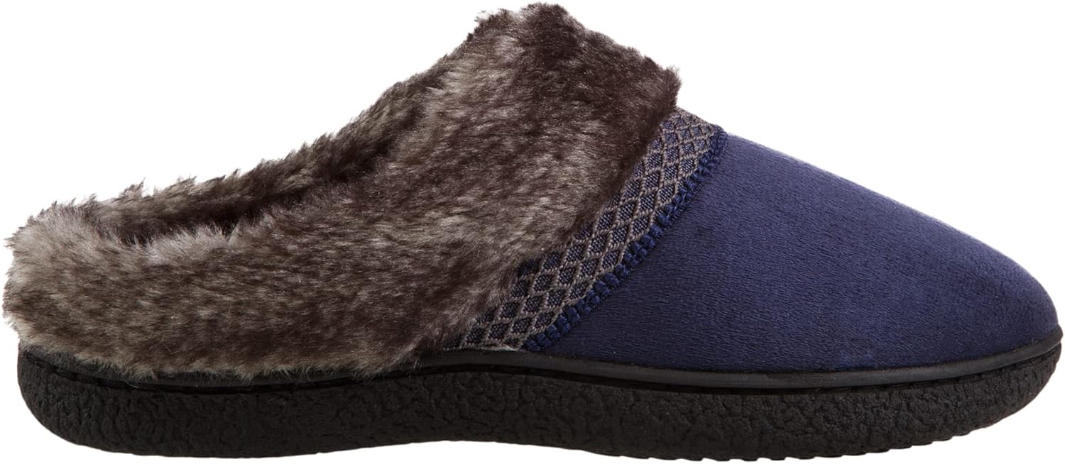 isotoner Women's Indoor/Outdoor Slip-on Microsuede Mallory Memory Foam Clog Slippers - Image 5