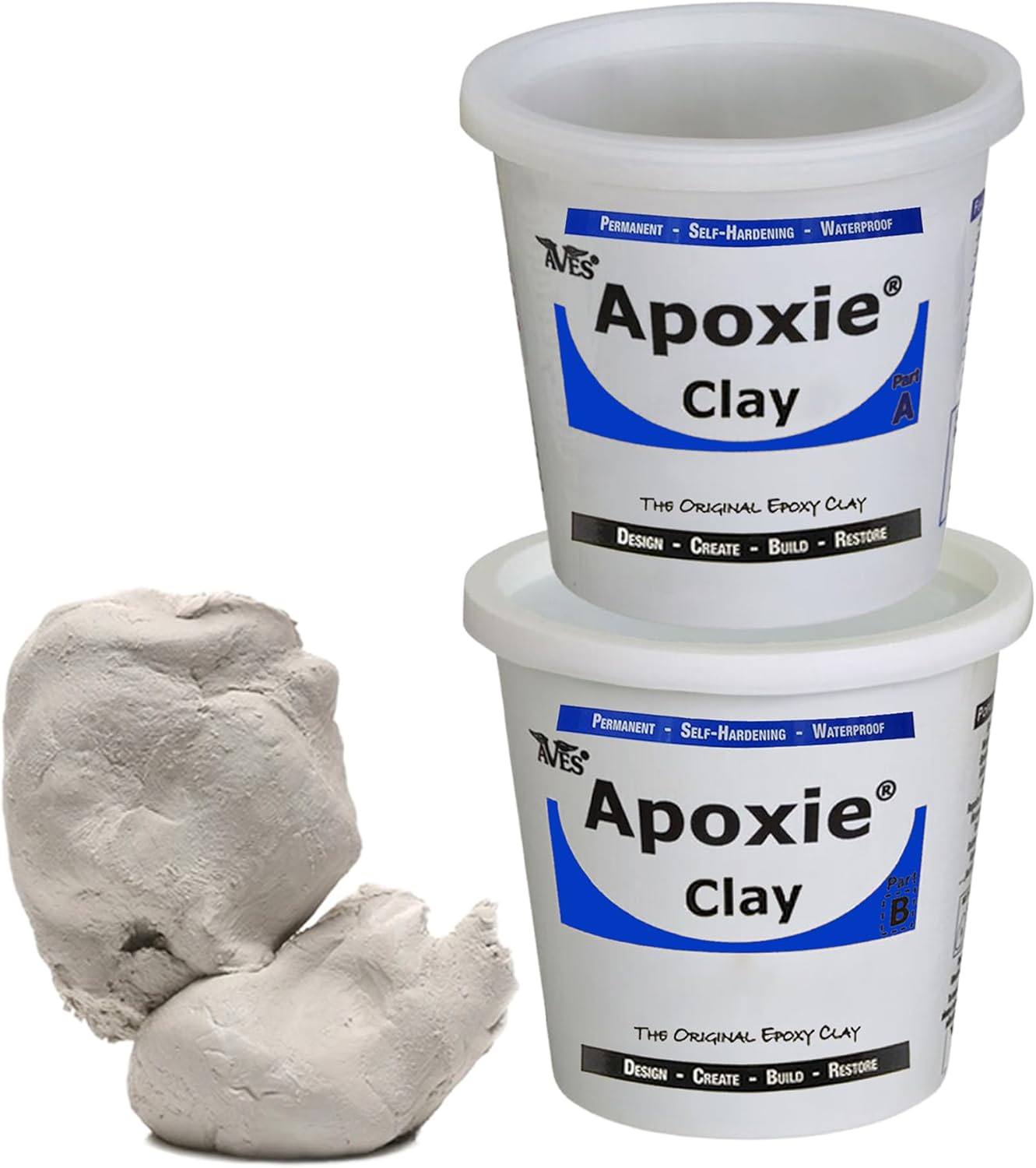 Aves Apoxie Clay 3 Lb Modeling Compound Medium Brown Earth Color for