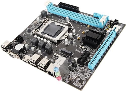 Miniatura 9 de H61 LGA1155 Placa base, DDR3 Micro ATX placa base de computadora para LGA1155 Socket I3 I5 I7, placa base para juegos para CPU serie, M.2 NVMe NGFF