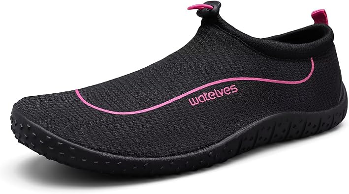 WateLves Water Shoes Womens Mens Multi-Purpose Barefoot Shoes Beach Swim Yoga Aqua Socks with Adjustable Buckle Thick Sole for Indoor Outdoor
