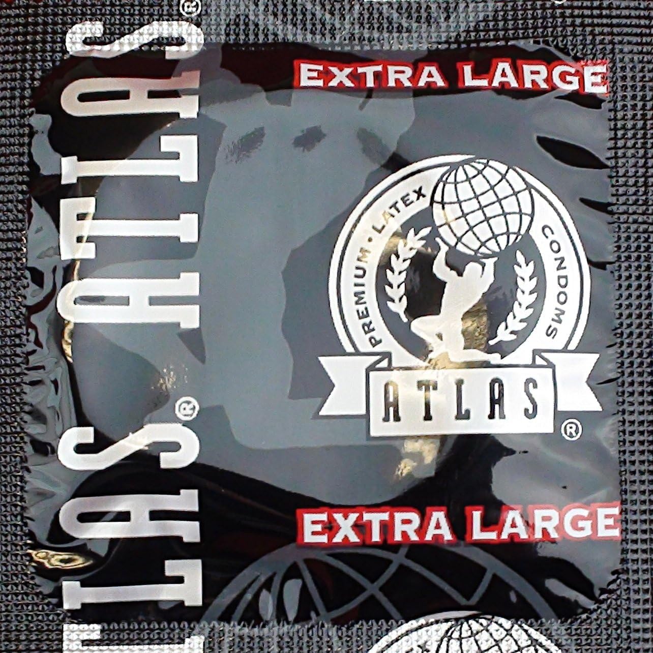 Atlas Premium Condom Extra Large Lubricated Latex Condoms Bulk : Pack 100 Condoms by Atlas