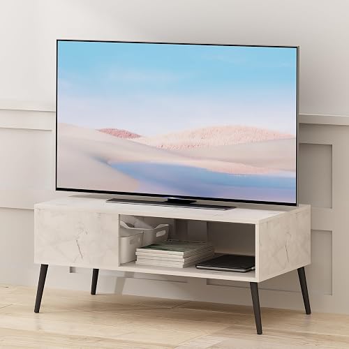 Furinno Claude TV Stand, Mid Century Style Entertainment Center, TV