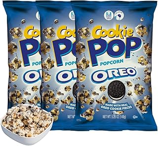 COOKIE POP Oreo Cookie Coated Popcorn (5.25oz bags, 3-Pack)
