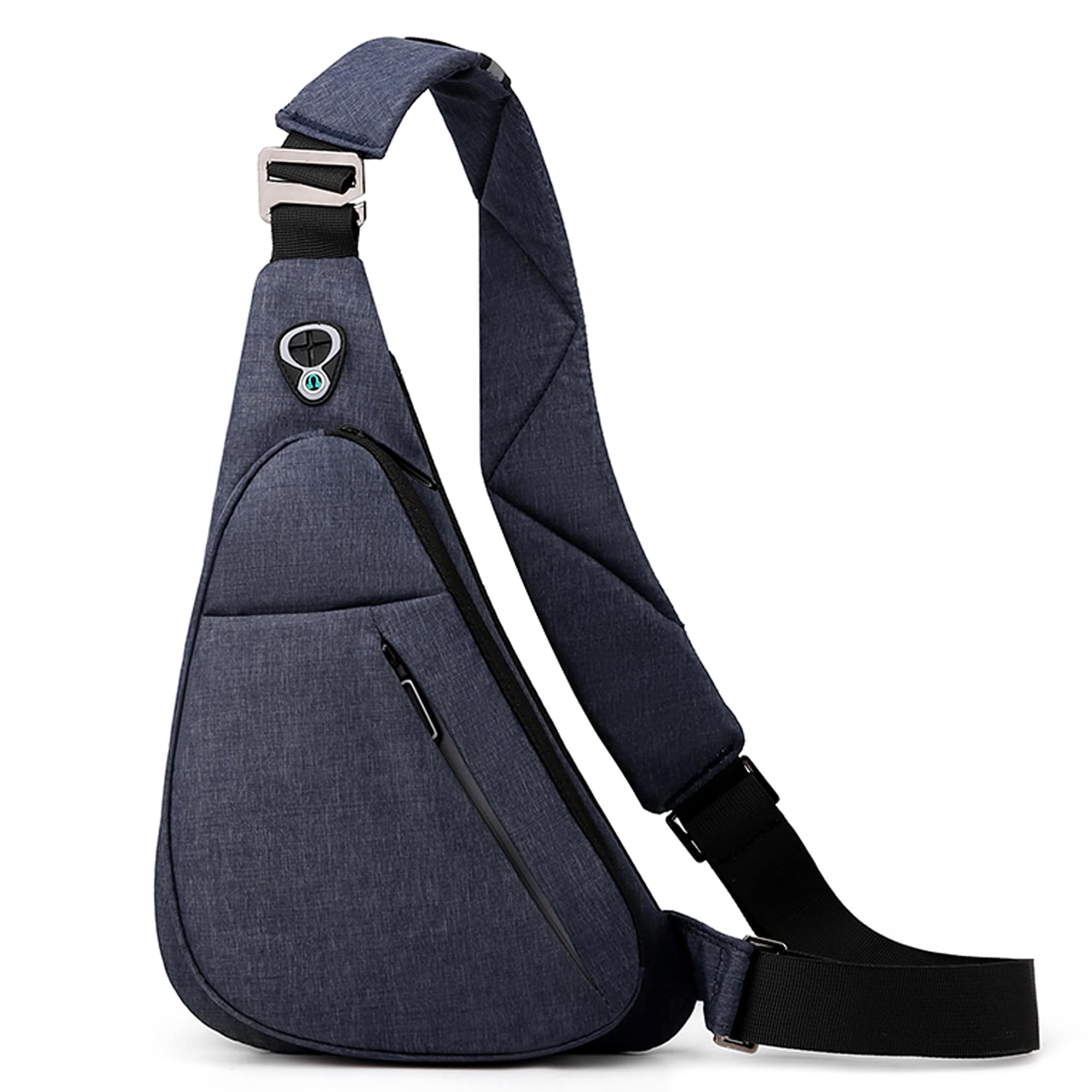 VARLIVOO Zaino Monospalla da Uomo Sling Bag Borse a Spalla Borsa a Tracolla Viaggio Escursionismo Ciclismo Impermeabile Poliestere Blu B