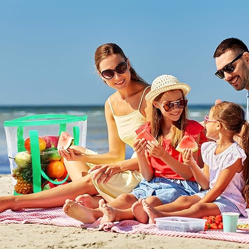 Miniatura 4 de Reginary 8 bolsas transparentes de hombro, bolsa de seguridad aprobada con cierre de cremallera para viajes y trabajo