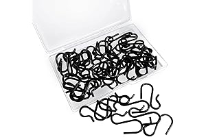 50 Pack Small Black S Hooks: A Versatile Solution for Hanging Needs