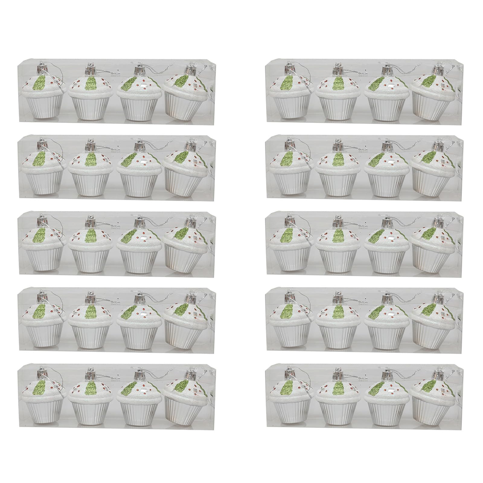 Tsophreniq 10Pack Handpainted Cake Hanging Ornament for Christmas Tree Decorations Christmas Tree Pendant Festival House Decors Window Display Ornament