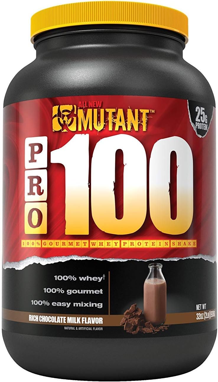 Mutant Pro a 100% Whey Protein Shake with No Hidden Ingredients, Comes in Delicious Gourmet Flavors, 2 lb - Rich Chocolate Milk