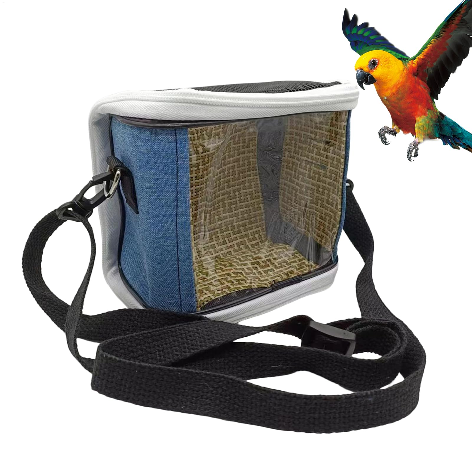 Transportín para Aves de Viaje,Jaula De Transporte Exterior para Agapornis | De Transporte Exterior para Aves - para Guacamayos Periquitos Visitas al Veterinario Paseos — view 10