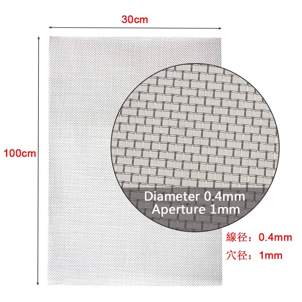 Amazon | Mollytek ステンレス平織金網 産業用金網 20メッシュ