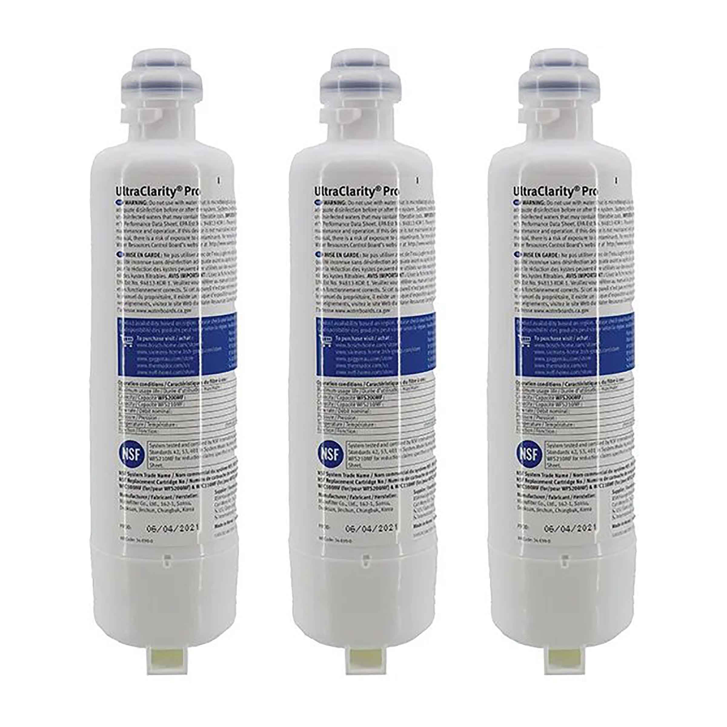 Filtre Bosch UltraClarityPro 11050659 anti odeur de chlore pack de 3