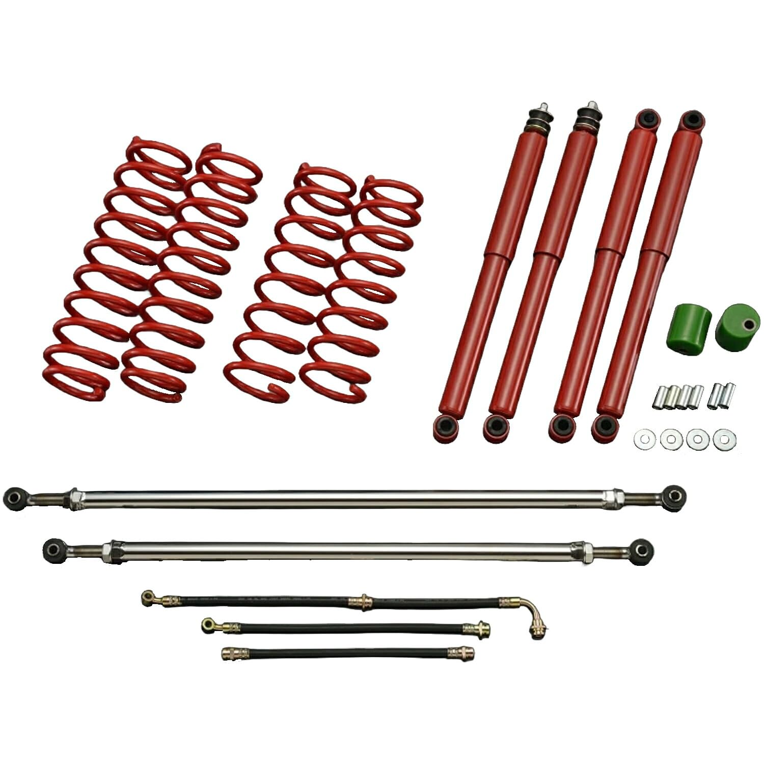 jb23用モーターファーム　サスペンションキット 2インチ一式 赤 Amazon | Motor Farm (モーターファーム) ジムニー JB23/33