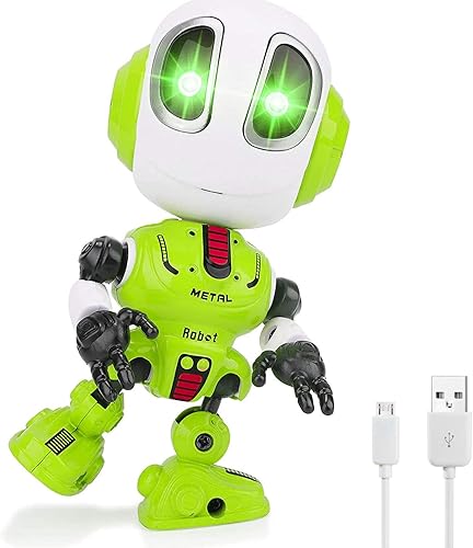 Robot parlante para niños – Mini robot de juguete que repite lo que dices, juguetes de robots para niñas y niños de 4, 5, 6 años, relleno de