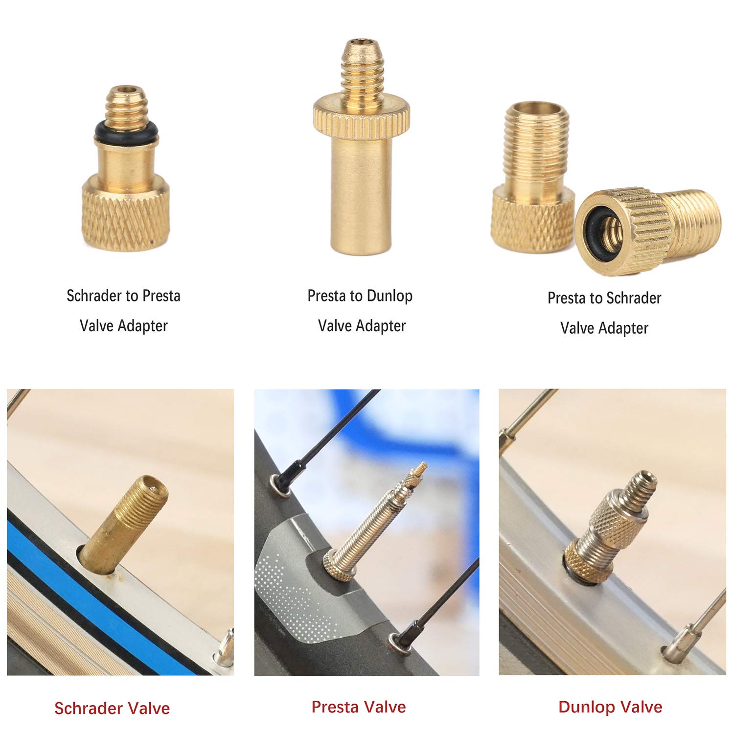 dunlop to presta adapter