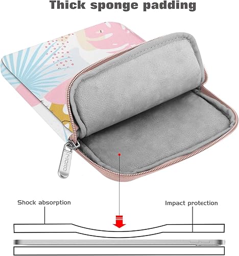 Vista 75 de MoKo Funda para tablet de 12.9 pulgadas para iPad Pro M4 y Air M2 2024, iPad Pro 12.9 M2 y M1, Galaxy Tab S8+/S9+ 12.4, bolsa de poliéster claro