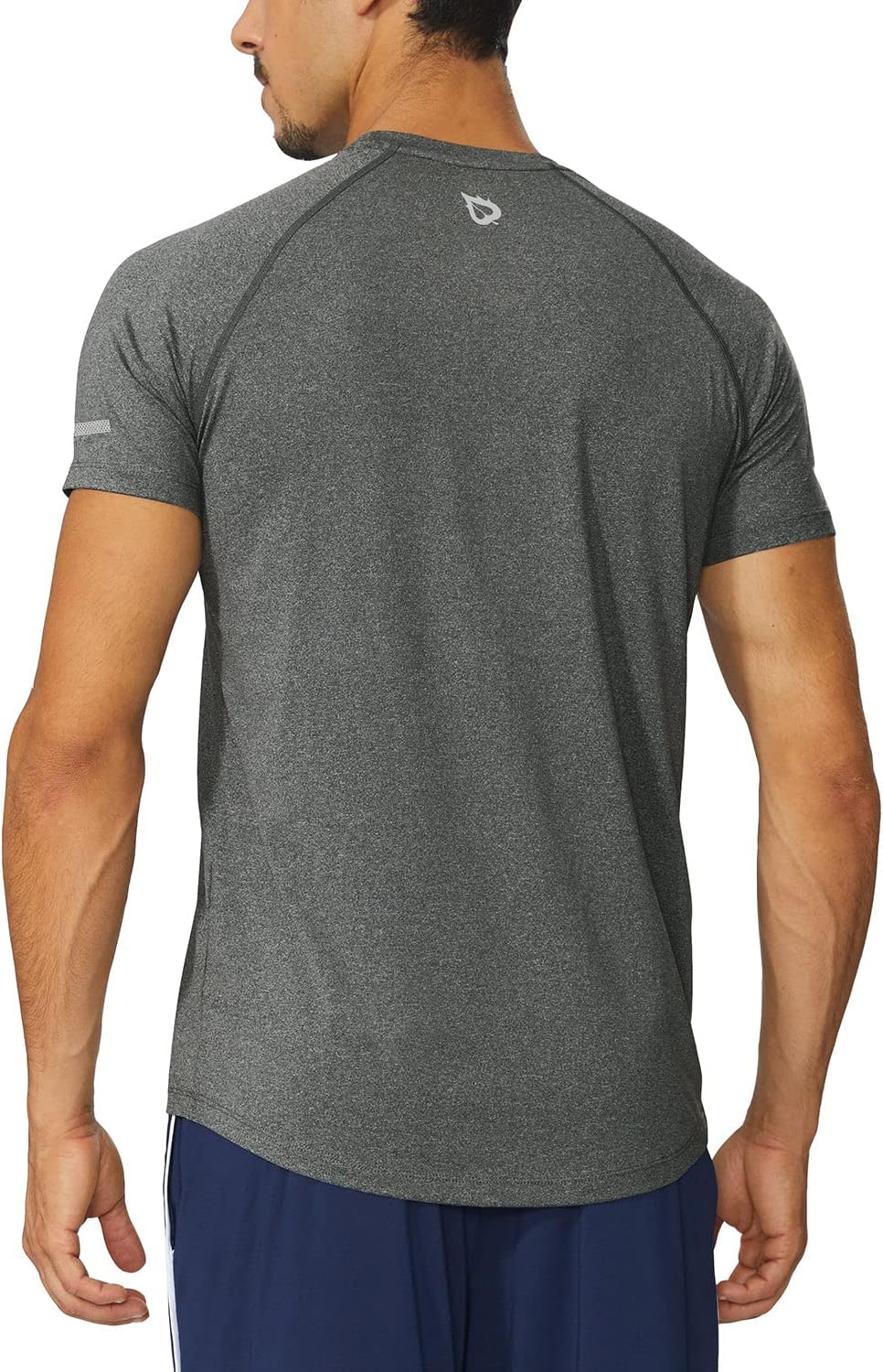 baleaf Men's Running Workout Shirts Short Sleeve Athletic T-Shirt Quick Dry - Image 2
