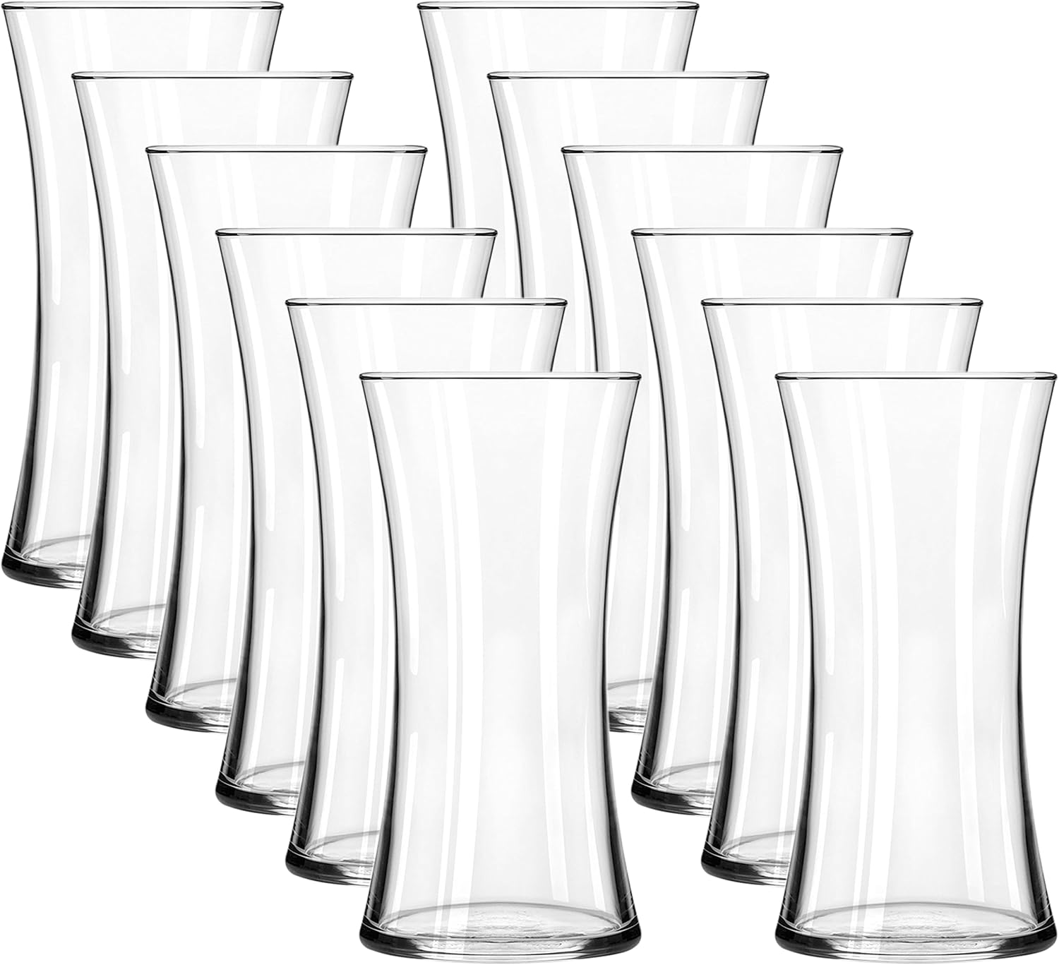 Ashland 8" Glass Tower Vase, 12 Pack