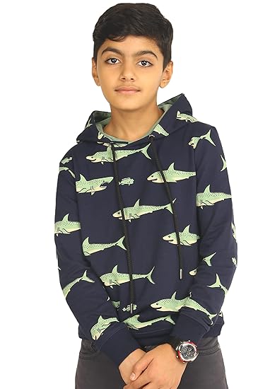 Real Basics Boys Cotton Hooded Sweatshirt