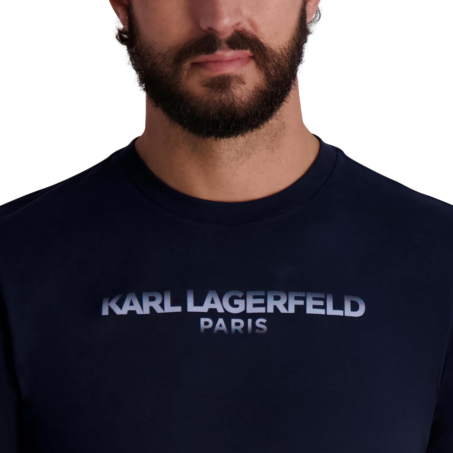 Karl Lagerfeld Men's Short Sleeve Crewneck Karl Logo T-Shirt